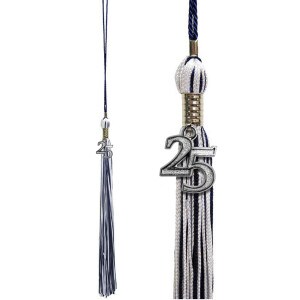 Commemorative nav white tassel 2025